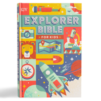 KJV Explorer Bible for Kids, Red Letter, Full-Color Design, Photos, Illustrations, Charts, Videos, Activities, Easy-to-Read Bible MCM Type 1430095792 Book Cover