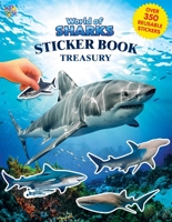 Phidal - World of Sharks Sticker Book Treasury - Activity Book Treasury Puzzle Game for Kids Children Toddlers Ages 3 and Up, Holiday Christmas Birthday Gift 276435455X Book Cover