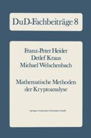 Mathematische Methoden Der Kryptoanalyse 352803601X Book Cover