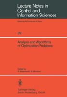Analysis and Algorithms of Optimization Problems (Lecture Notes in Control and Information Sciences) 3540166602 Book Cover