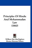 Principles Of Hindu And Mohammadan Law 1166308227 Book Cover