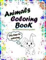 animals coloring book: for kids ages 3-8 |perfect coloring book | best toddler coloring book | great gift for boys & girls aged 3-8 B08JLXYFK8 Book Cover