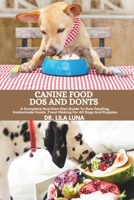 Canine Food DOS and Donts: A Complete Nutrition Diet Guide To Raw Feeding Homemade Foods Treat Making For All Dogs And Puppies B0DPH4SPW7 Book Cover
