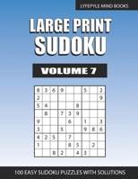 Large Print Sudoku: Easy Large Print Sudoku Volume 7 B08Q9SB757 Book Cover