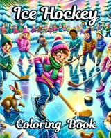 Ice Hockey Coloring Book: The Ultimate Hockey Themed Coloring Book. Perfect for Boys B0CP86KH17 Book Cover