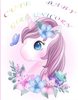 cute girl unicorn: girly drawings style B091WJBKC1 Book Cover