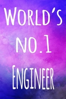 World's No.1 Engineer: The perfect gift for the professional in your life - 119 page lined journal 1694220168 Book Cover