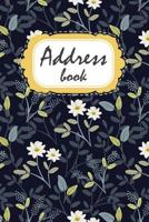 Address Book For Women: A Contact Book Alphabetical Small Address Book Notebook and Journal - Cute Dark Jasmine Flower 1096604612 Book Cover