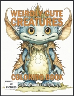 Weirdly Cute Creatures Coloring Book Teen & Adult Edition B0CLD573F9 Book Cover