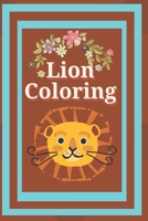 Lion Coloring Book: For kids B09SFLZN5V Book Cover