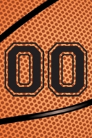 00 Journal: A Basketball Jersey Number #00 Double Zero Notebook For Writing And Notes: Great Personalized Gift For All Players, Coaches, And Fans (Black Dimple Seam Ball Print) 1711720259 Book Cover