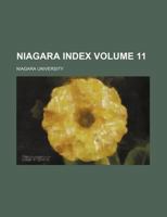 Niagara index Volume 11 1248381084 Book Cover