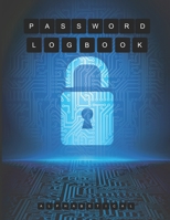 Notebook for Password: Cyber Security Concept Background With Alphabetical Tabs ( Size 8.5 X 11 ) 1709828765 Book Cover