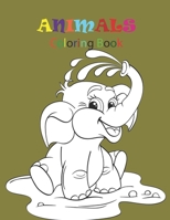 Animals Coloring Book for Kids: Children Activity Books for Kids Ages 2-4, 4-8, Boys, Girls, Fun Early Learning, Relaxation for . Workbooks, Toddle ... of Animals Around the World! 100 pages.125 null Book Cover