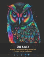 Owl Haven: An Adult Coloring Book with Calming Owl Portraits and Serene Designs B0C4MCNBZW Book Cover
