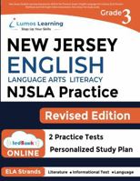 New Jersey Student Learning Assessments (NJSLA) Test Practice: Grade 3 English Language Arts Literacy (ELA) Practice Workbook and Full-Length Online Assessments : New Jersey Test Study Guide 1689666366 Book Cover