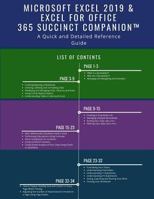 Microsoft Excel 2019 & Excel for Office 365 Succinct Companion 1790789834 Book Cover