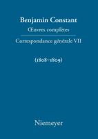 Correspondance Generale 1808–1809 (Œuvres Complètes) (French Edition) 3484504579 Book Cover