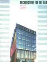 Architecture for the Ear: Conservatorium in Amsterdam 9076863741 Book Cover