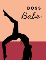 Boss Babe: 47 Week Workout and Diet Journal For Women Nude Pink Motivational Workout/Fitness and/or Nutrition Journal/Planners 100 Pages Happy Planner Wellness Journal Diet & Exercise Journal for Wome 1660567653 Book Cover