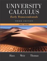 University Calculus: Early Transcendentals, Single Variable 0321694597 Book Cover