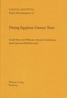 Dating Egyptian Literary Texts 3943955117 Book Cover