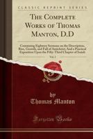 Complete Works of Thomas Manton, Volume III 1276890273 Book Cover