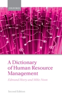 A Dictionary of Human Resource Management 0199298769 Book Cover