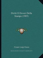 Diritti E Doveri Della Stampa (1905) 1165348624 Book Cover