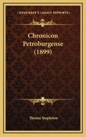 Chronicon Petroburgense 1163969958 Book Cover