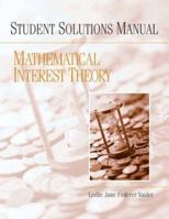 Student Solutions Manual for Mathematical Interest Theory 0132389223 Book Cover