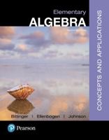 Elementary Algebra: Concepts and Applications 0321233883 Book Cover