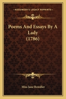 Poems And Essays By A Lady 0548630127 Book Cover