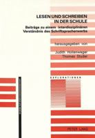 Lesen Und Schreiben in Der Schule: Beitraege Zu Einem Interdisziplinaeren Verstaendnis Des Schriftspracherwerbs 3906761568 Book Cover