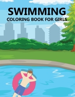 swimming Coloring book For Girls B0CQYX1ZNH Book Cover