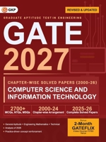 GATE 2027 Computer Science & Information Technology Chapter-wise Previous Year Solved Papers (2000-2026) 27 Years PYQ with Detailed Solutions MCQs, NTQs & MSQs GATE CS IT Chapterwise Question Bank 9369149716 Book Cover