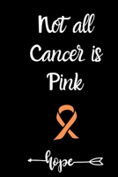 Not all cancer is pink:Leukemia Cancer Recipe Journal: Leukemia Cancer Journal awareness Notebook (6x9), Leukemia Cancer survivor gifts for women men, Leukemia Cancer Gifts,Cancer Warrior,soft cover B083XVFHZ5 Book Cover
