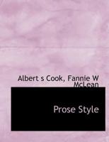 Prose Style 1010098152 Book Cover