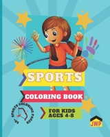 Sports Coloring Book for Kids Ages 4-8 Color Me Happy: (US Edition) B09GD2SFSL Book Cover