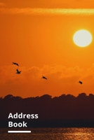 Telephone Address Book with Tabs: Sunset at the Sea Design For Contacts, Addresses, Phone Numbers, Birthday Notes, Emails & Emergency Reference (Sunset  Notebook Journal) 1673750990 Book Cover