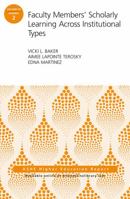 Faculty Members' Scholarly Learning Across Institutional Types: Ashe Higher Education Report 111944814X Book Cover