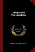 Orthop�dische Operationslehre 129753476X Book Cover