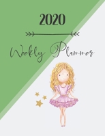 2020 Weekly Planner: Achieve your goals, increase mindfulness and productivity. 8.5x11 inch planner/calendar/diary. Week to view. Blonde Ballerina design. 1713160102 Book Cover