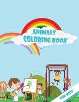 ANIMALS COLORING BOOK for kids: coloring activity book crayons colored pencil for kids abc animals coloring, alphabet, animals, activity book for age B08R5SW62S Book Cover