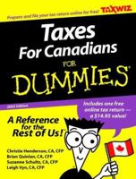Taxes for Canadians for Dummies 2003 Edition 1894413385 Book Cover