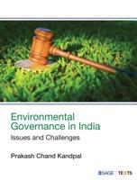 Environmental Governance in India: Issues and Challenges 9352807111 Book Cover