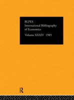 IBSS: Economics: 1985 Volume 34 0422811602 Book Cover