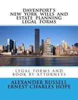 Davenport's New York Wills And Estate Planning Legal Forms 1729759963 Book Cover