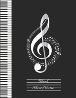 Blank Sheet Music: Composition Manuscript Staff Paper Notebook, Treble Clef Cover 1720256047 Book Cover