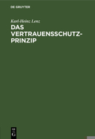 Das Vertrauensschutz-Prinzip 311001159X Book Cover